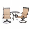 Hanover Hanover MANDN3PCSW-BS Manor 3 Piece Bistro Set MANDN3PCSW-BS
